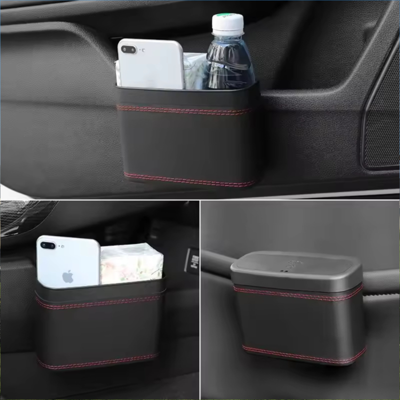 Small Portable Car Trash Can W - đánh giá và giá Waterproof Car Trash Can With Lid