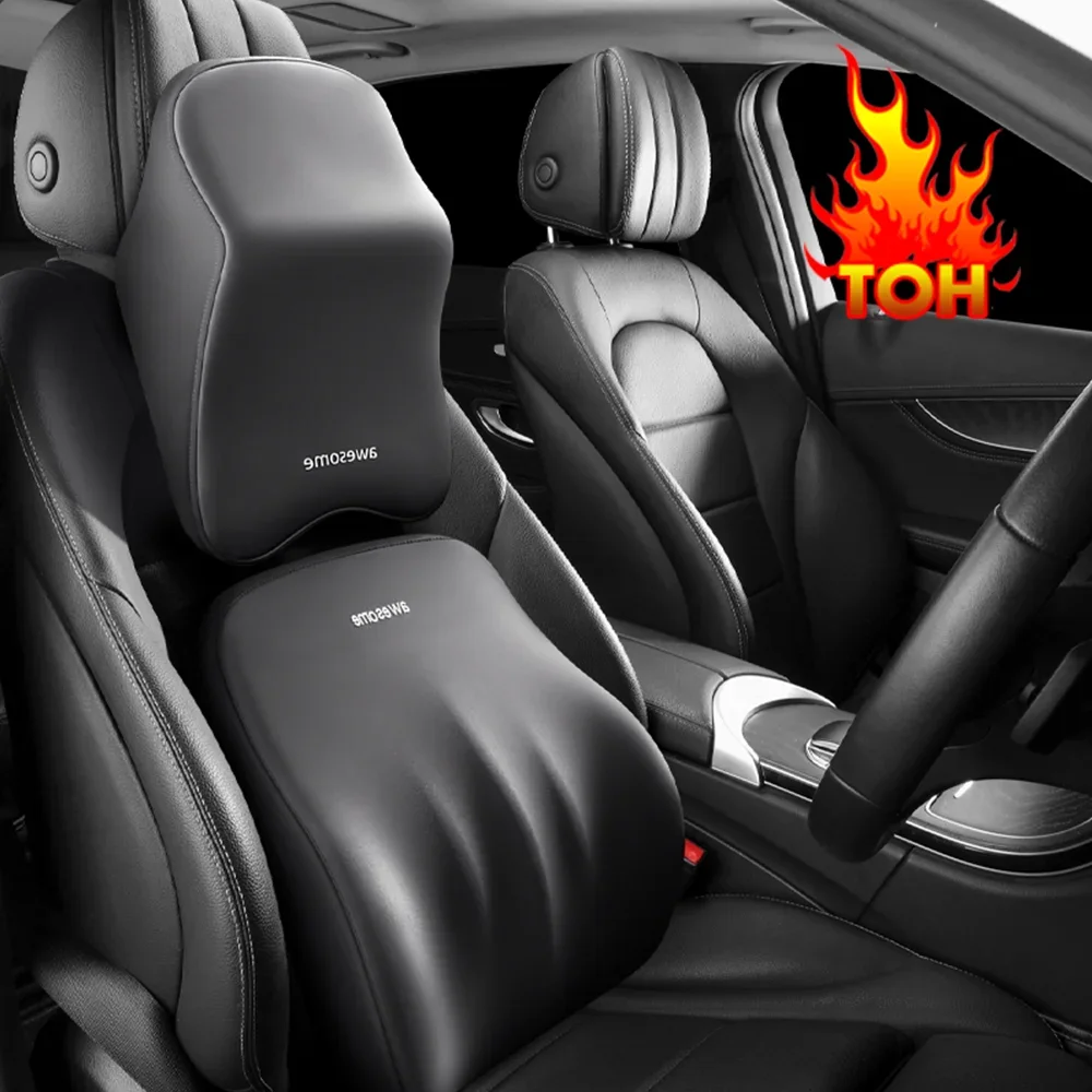 NEW Car Lumbar Back Support He - đánh giá và giá Memory Foam Car Neck Pillow Lumbar Support