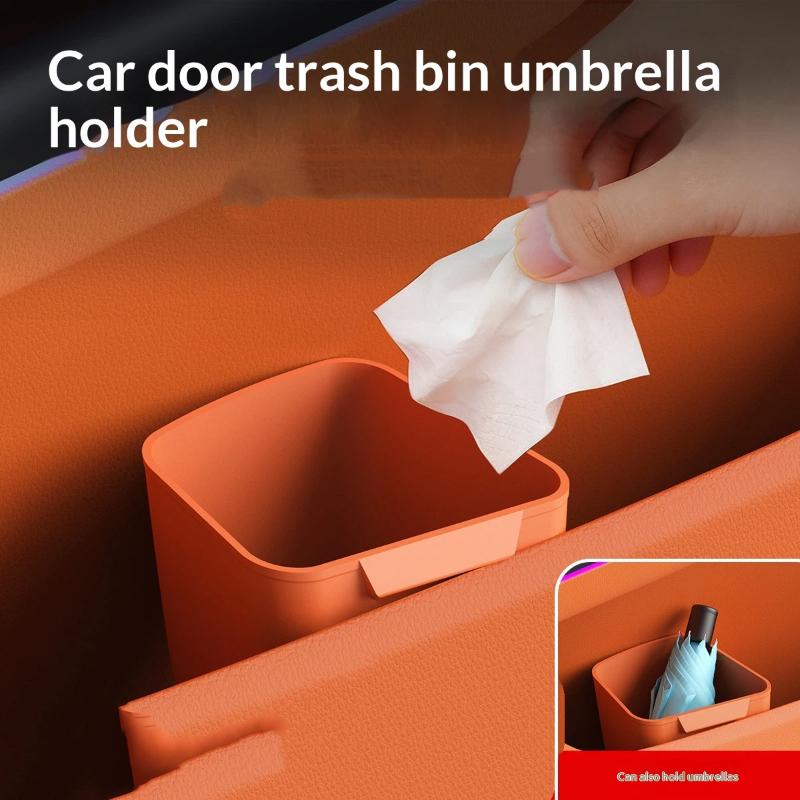 New Silicone Car Door Cup Hold - đánh giá và giá Waterproof Car Trash Can With Lid