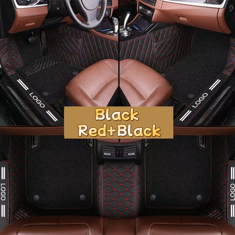 Luxury PVC Leather Full Covera - đánh giá và giá Car Floor Mats Universal Waterproof Leather