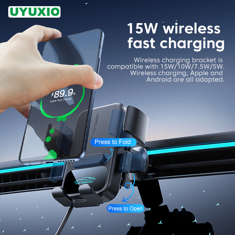 UYUXIO Air Vent Car Mount Phon - đánh giá và giá Wireless Car Charger Mount Fast Charging