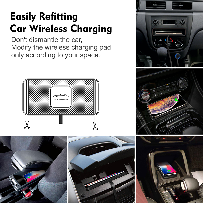 Car Wireless Charger Mat Silic - đánh giá và giá Wireless Car Charger Mount Fast Charging
