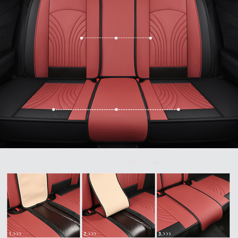 Ghế Ngồi Ô Tô Dành Cho Trường  - đánh giá và giá Leather Car Seat Covers Full Set Universal