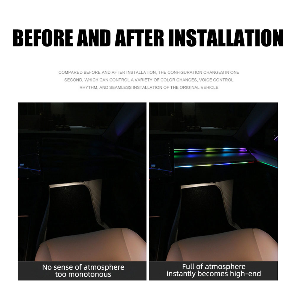 Universal Symphony Car Ambient - đánh giá và giá Led Ambient Interior Car Lights App Control
