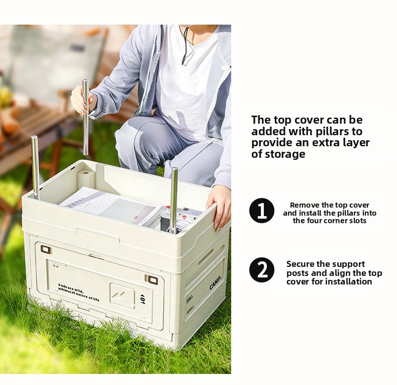 Camping Folding Storage Box Wo - đánh giá và giá Car Trunk Organizer Foldable Storage Box