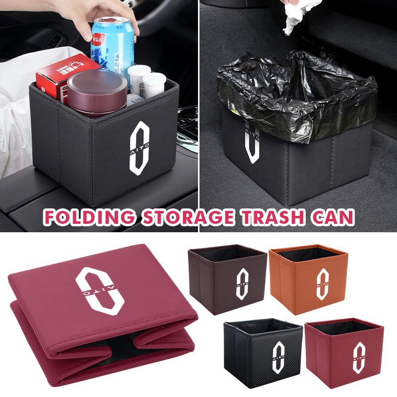 Car Trash Can Foldable Garbage - đánh giá và giá Waterproof Car Trash Can With Lid