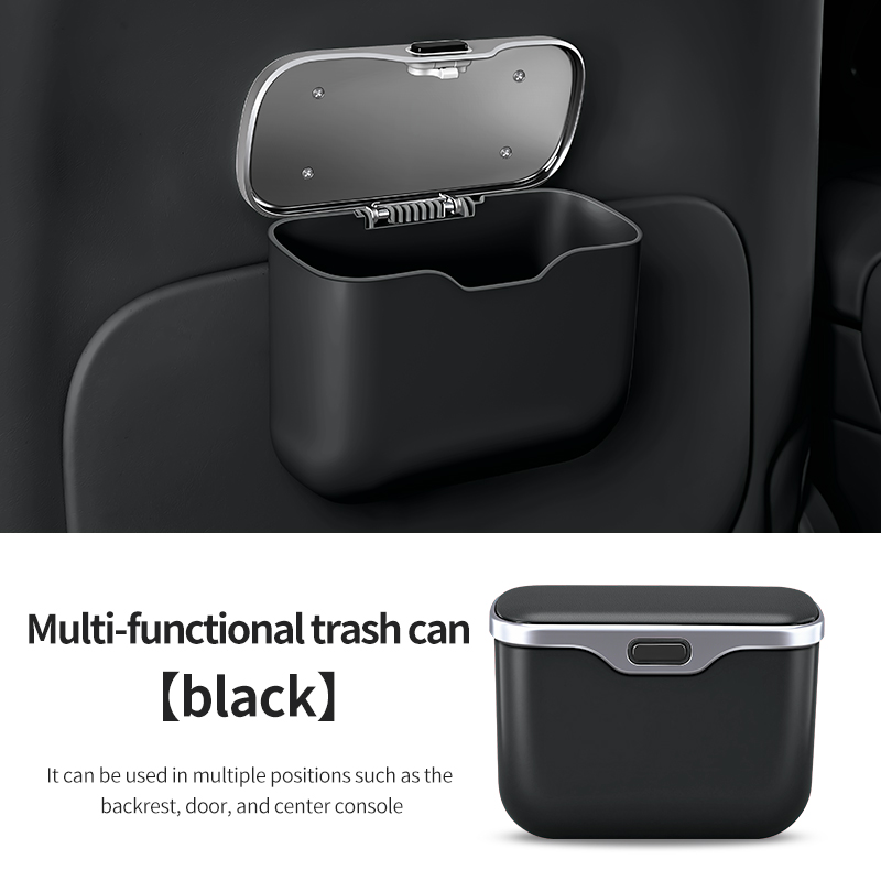 Car trash can with creative li - đánh giá và giá Waterproof Car Trash Can With Lid