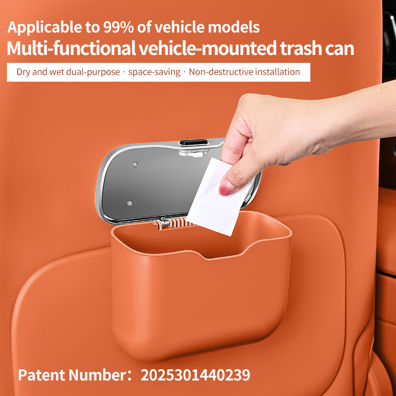 Car trash can with creative li - đánh giá và giá Waterproof Car Trash Can With Lid