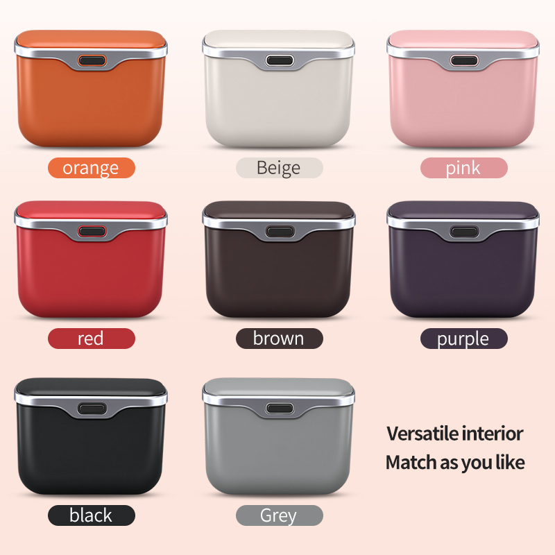 Car trash can with creative li - đánh giá và giá Waterproof Car Trash Can With Lid