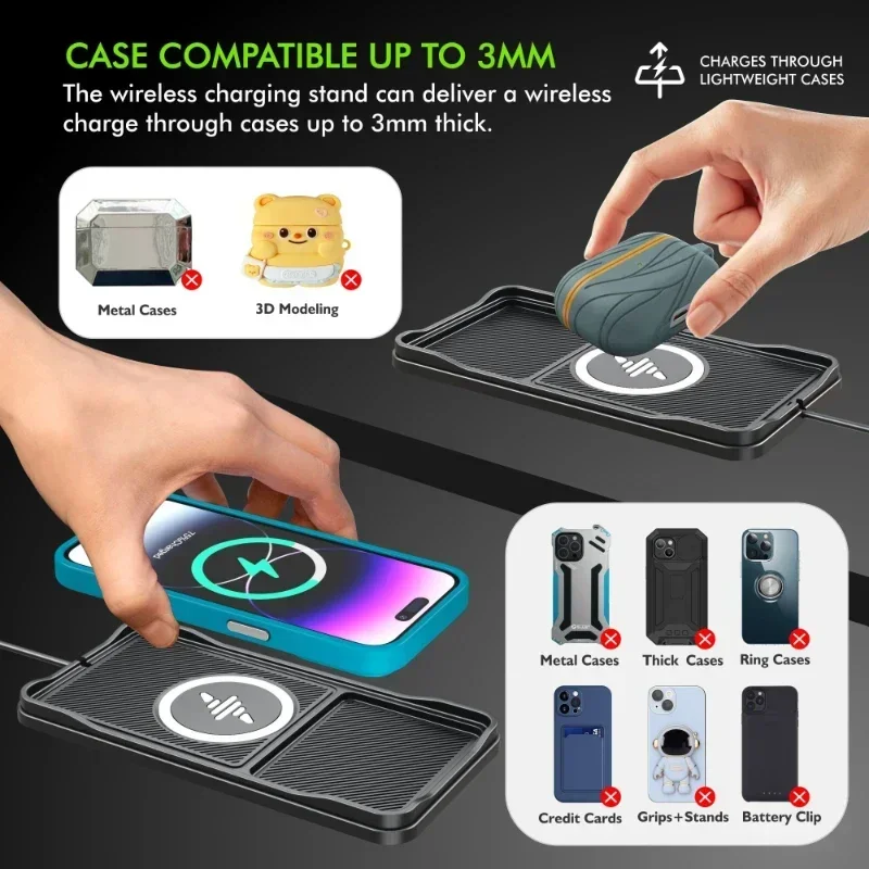 Car Wireless Charger Pad Base  - đánh giá và giá Wireless Car Charger Mount Fast Charging