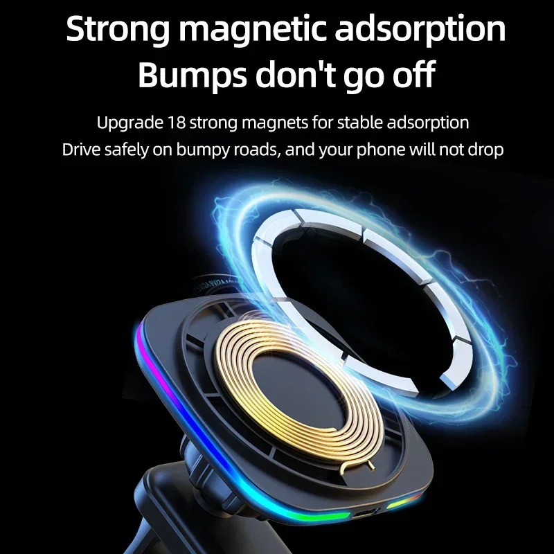 15W Magnetic Car Wireless Char - đánh giá và giá Wireless Car Charger Mount Fast Charging