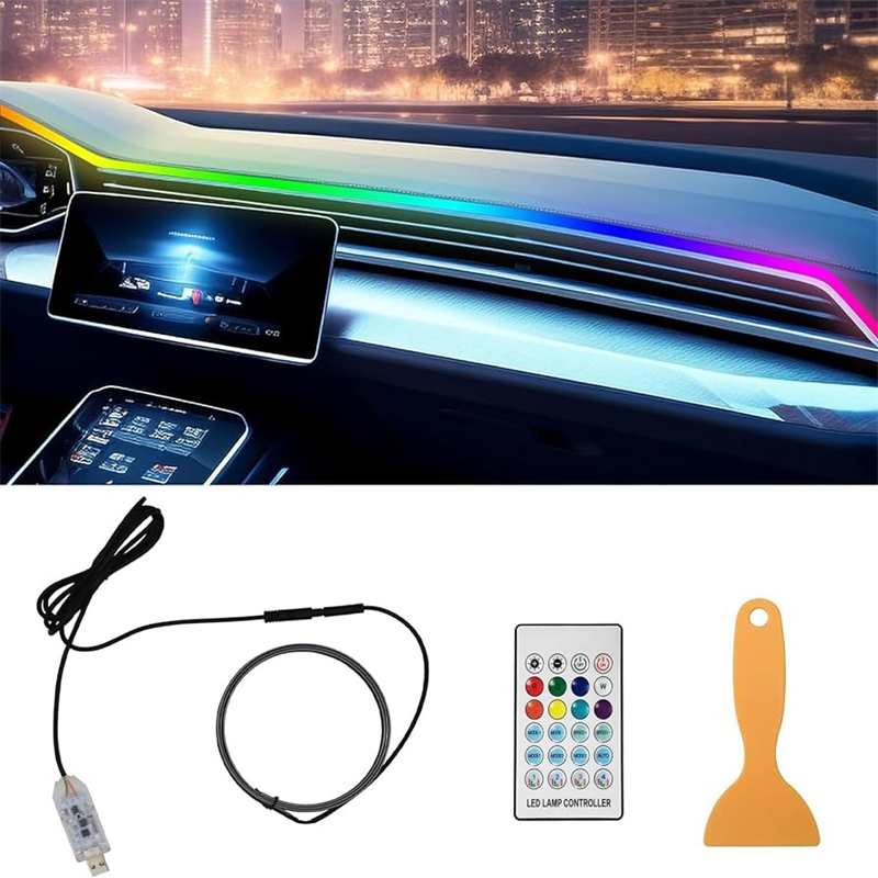 Colorful LED Car Interior Hidd - đánh giá và giá Led Ambient Interior Car Lights App Control