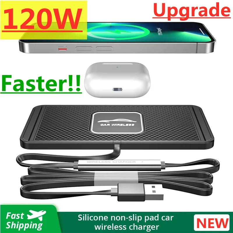 Silicone Pad Stand Wireless Ch - đánh giá và giá Wireless Car Charger Mount Fast Charging