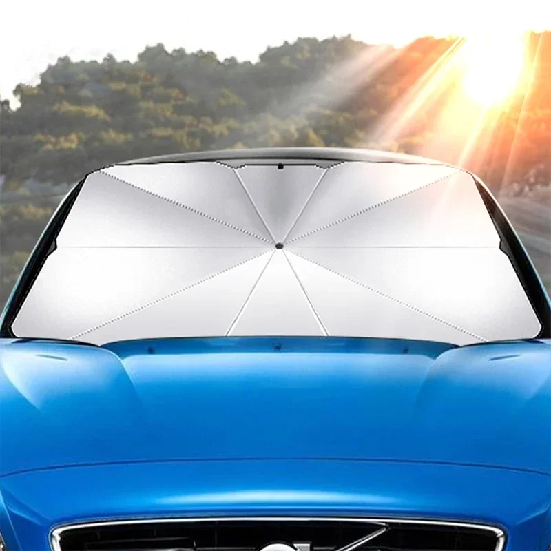Portable Car Sun Shade Umbrell - đánh giá và giá Car Sunshade Windshield Umbrella Foldable