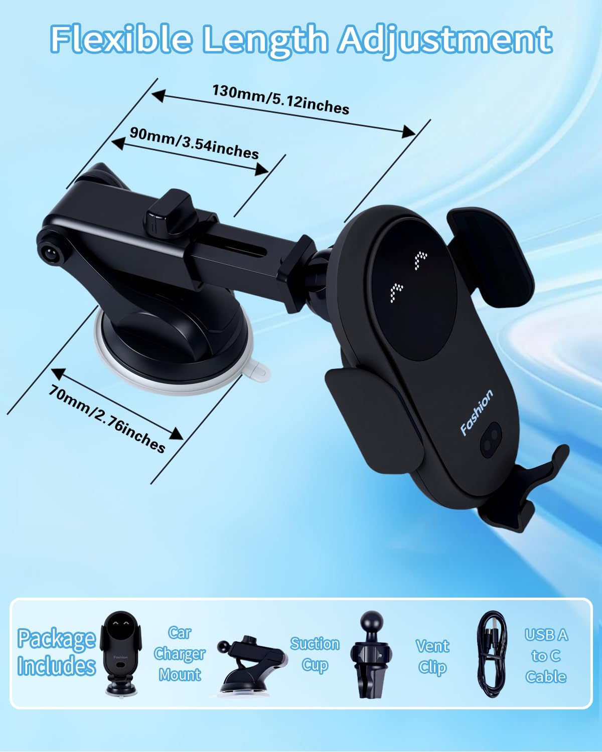 Wireless Car Charger Stand Fas - đánh giá và giá Wireless Car Charger Mount Fast Charging