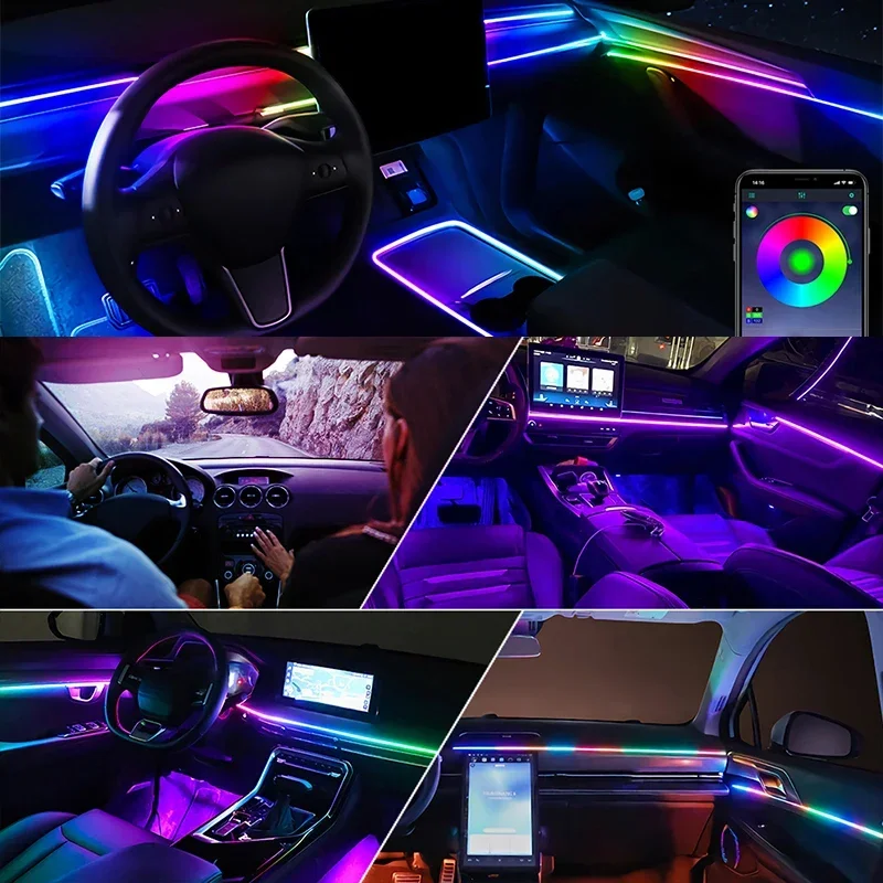 22 in 1 Premium Automotive LED - đánh giá và giá Led Ambient Interior Car Lights App Control