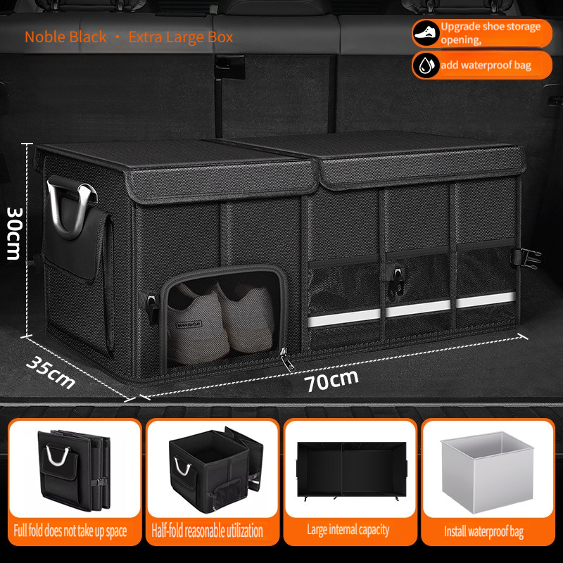 Waterproof Foldable 95L Oxford - đánh giá và giá Car Trunk Organizer Foldable Storage Box