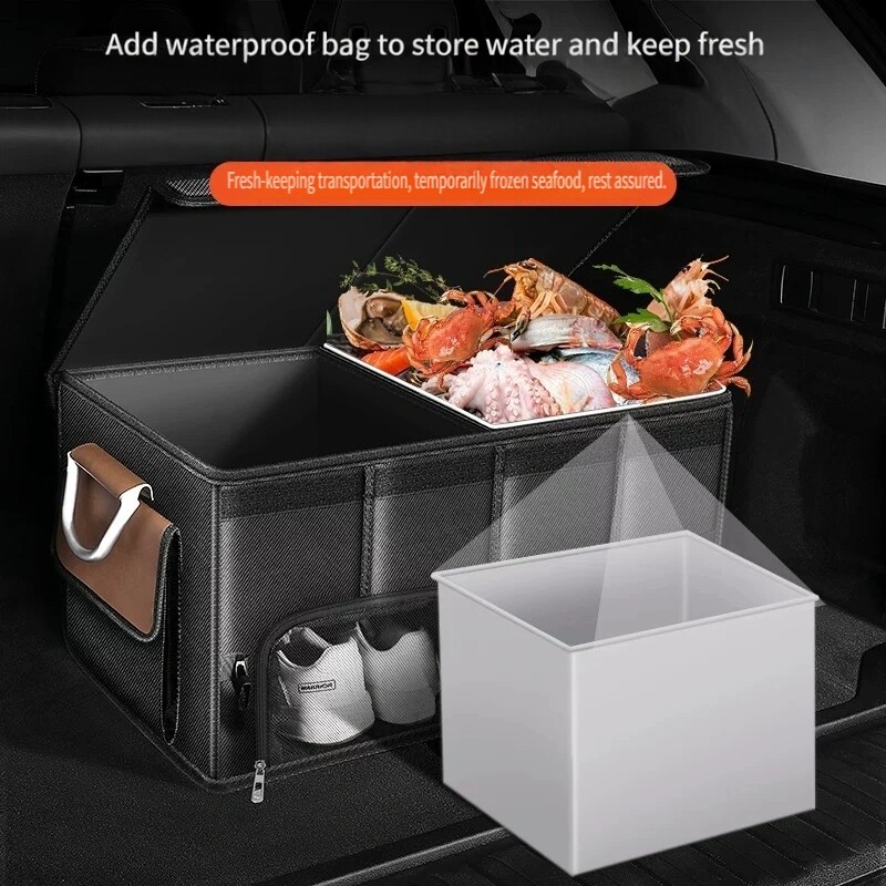Waterproof Foldable 95L Oxford - đánh giá và giá Car Trunk Organizer Foldable Storage Box