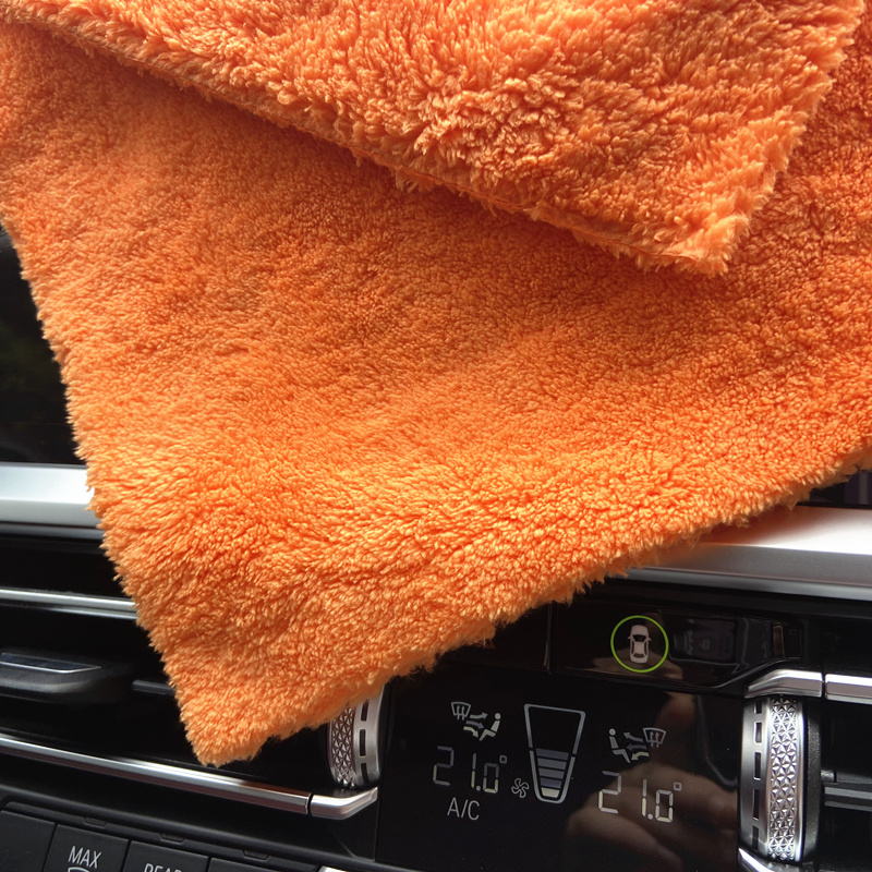 Lucullan 40X40Cm Màu Cam Siêu  - đánh giá và giá Microfiber Car Drying Towel Super Absorbent