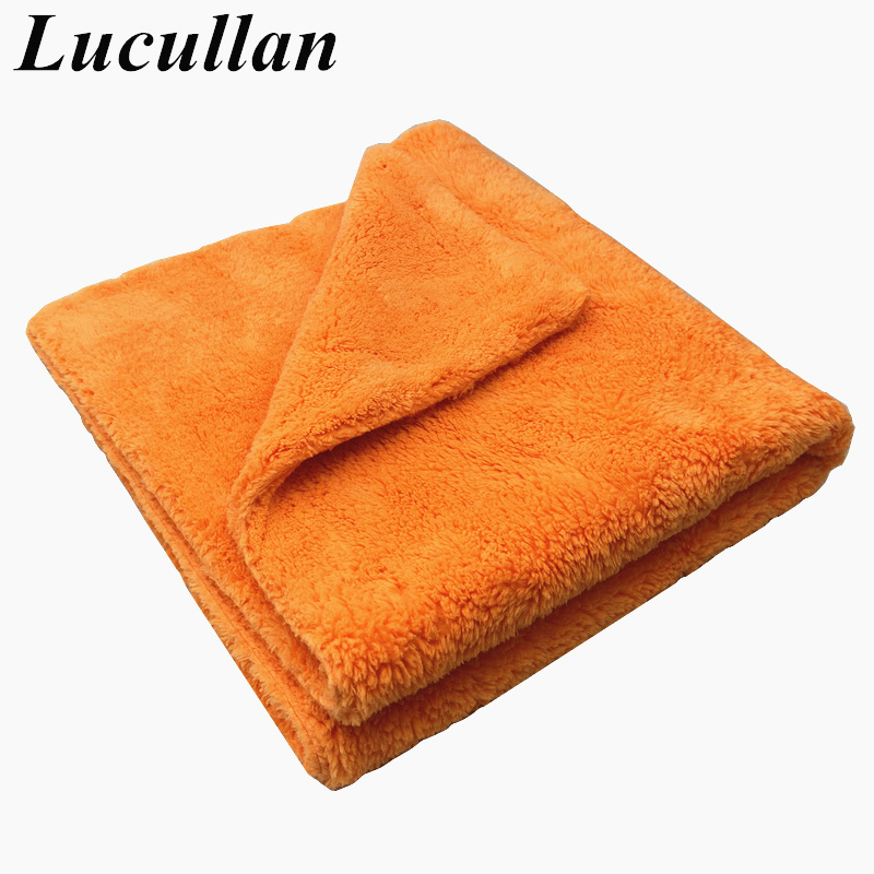 Lucullan 40X40Cm Màu Cam Siêu  - đánh giá và giá Microfiber Car Drying Towel Super Absorbent